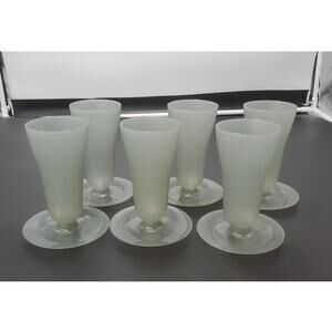 Vintage Tupperware Parfait Dish w/Base, Set of 6   NO LIDS